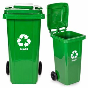Kanta za stakleni otpad, 120L | zelena