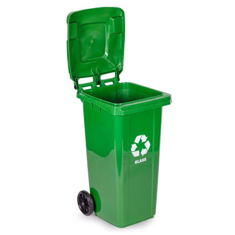 Kanta za stakleni otpad, 120L | zelena - Image 5