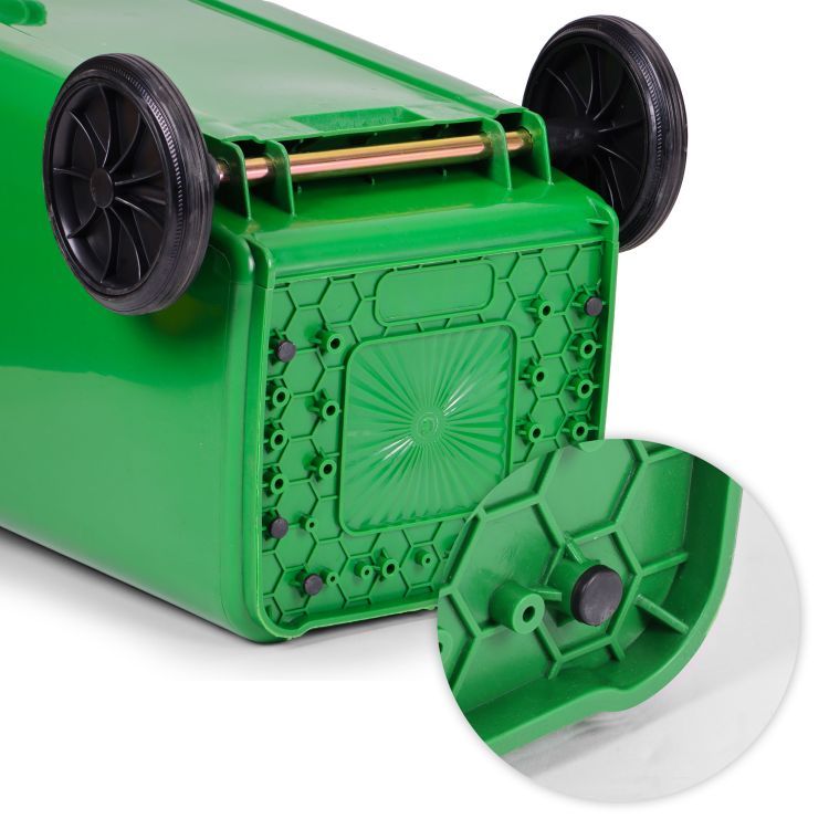 Kanta za stakleni otpad, 120L | zelena - Image 7