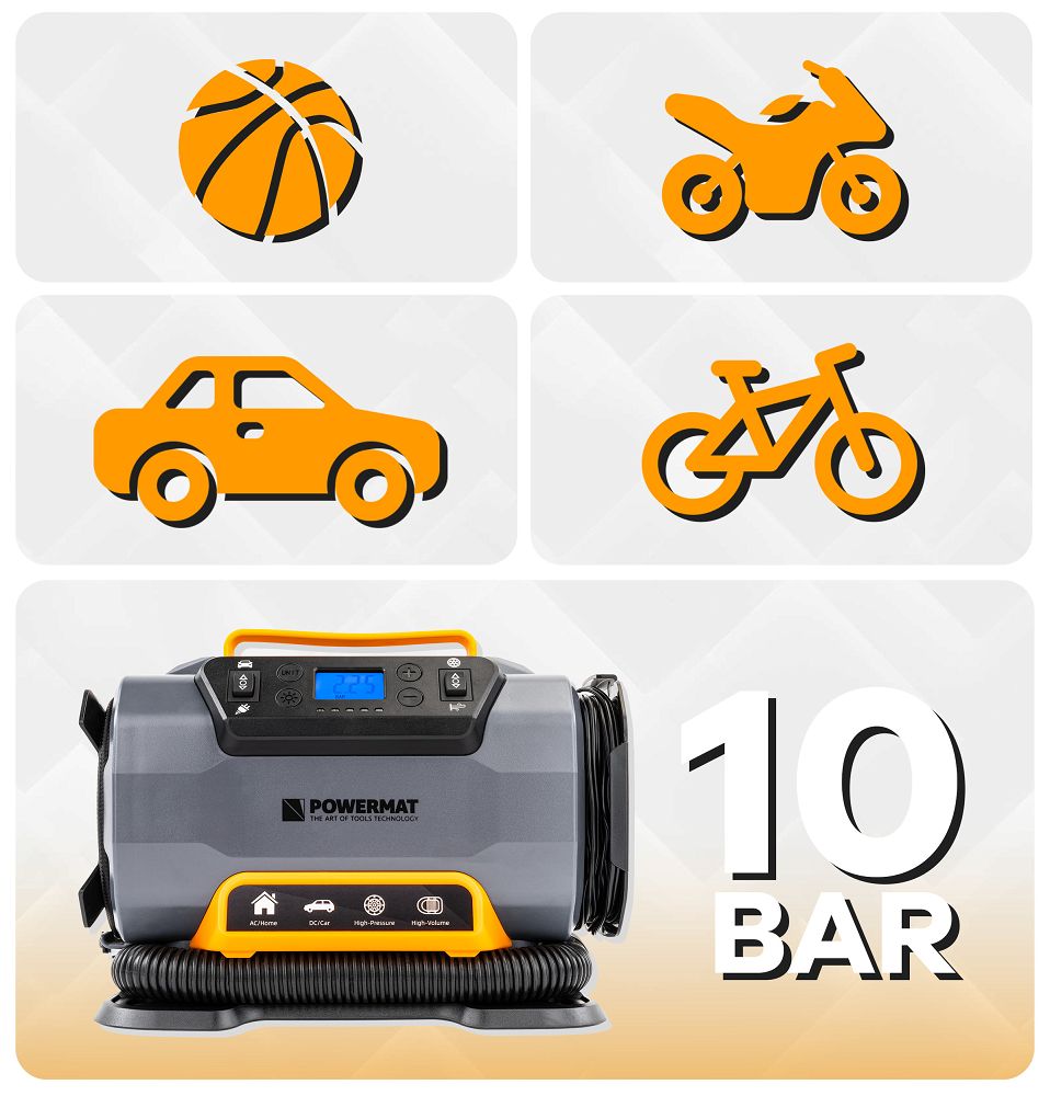 Autokompresor, 1200W, 12V/230V | PM-KB-150T - Image 18