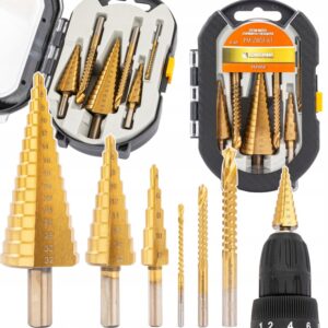 Stepenasta svrdla za glodanje HSS, 6 kom, 4-30 mm | PM-ZWSF-6T