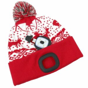 LED kapa za Božić, L, crvena | Strend Pro