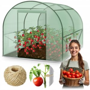 Vrtni staklenik 2x2m, zeleni | 4m2