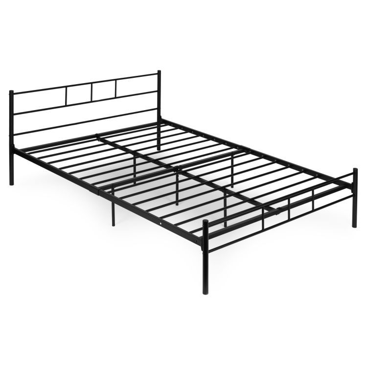 Metalni krevet, 160x200cm, crni osnovni okvir | ModernHome