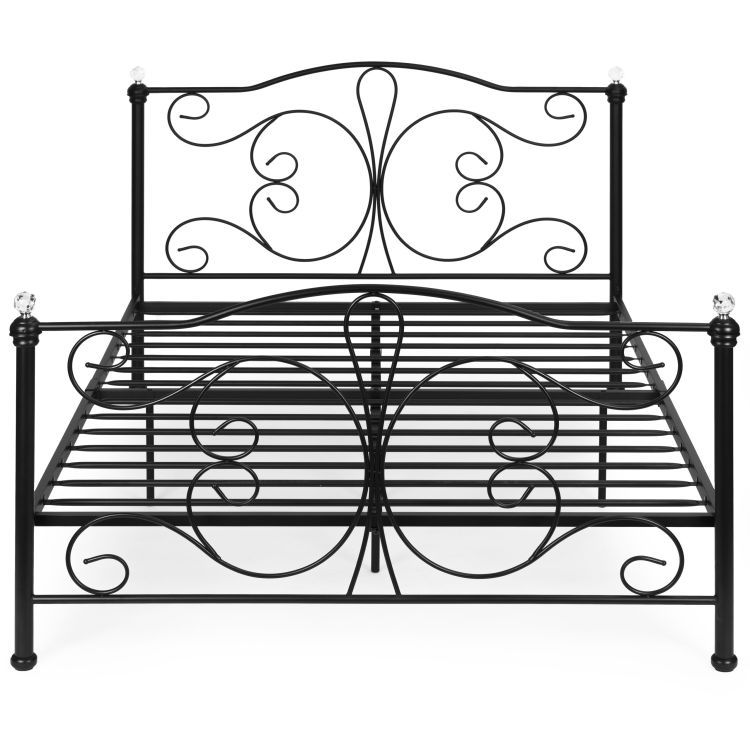Metalni krevet, 140x200, crni okvir | ModernHome - Image 4