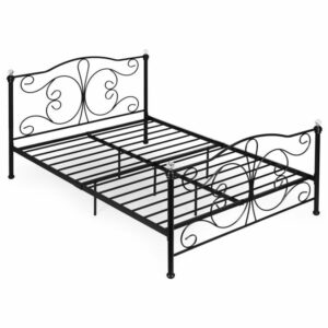 Metalni krevet, 160x200cm, crni okvir | ModernHome