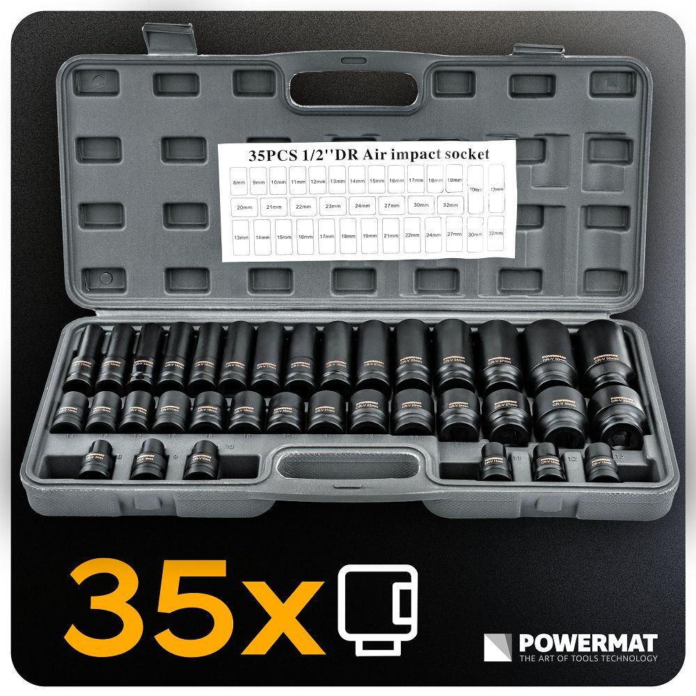 Set nasadnih ključeva, 35 komada, 8-32 mm | PM-ZNU-832T - Image 9