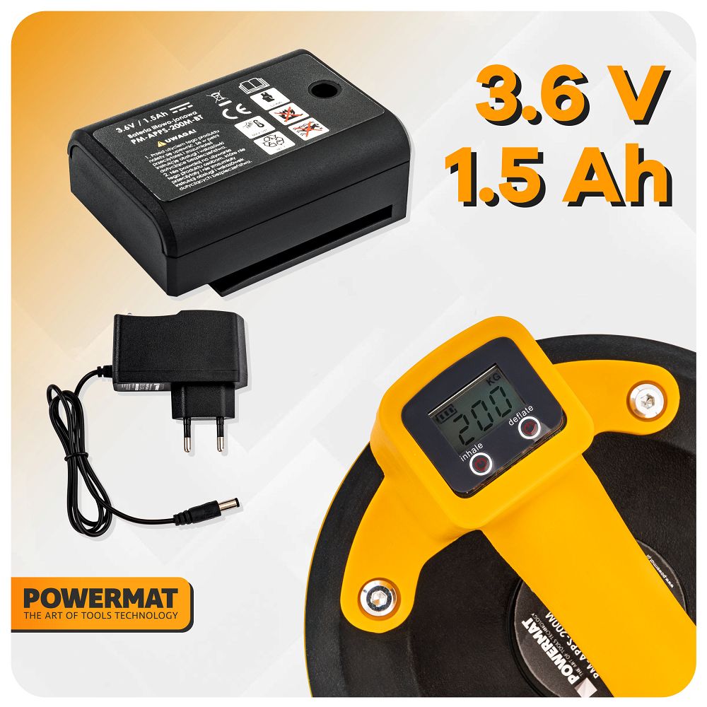 Vakuumska vakuumska čašica za pločice i staklo, 200 kg | PM-APPS-200M - Image 11