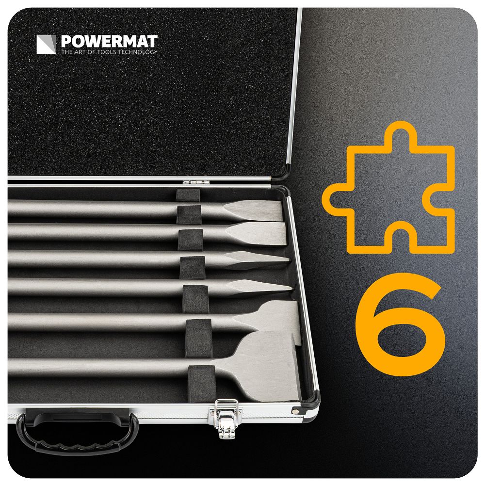 Set dlijeta, SDS MAX, 6 kom | PM-ZD-6T - Image 11