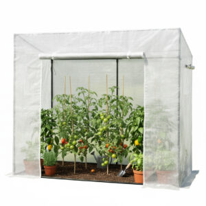 Vrtni staklenik, 200x77cm, bijeli | 1,6m2