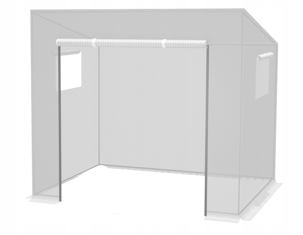 Vrtni staklenik, 200x77cm, bijeli | 1,6m2 - Image 5