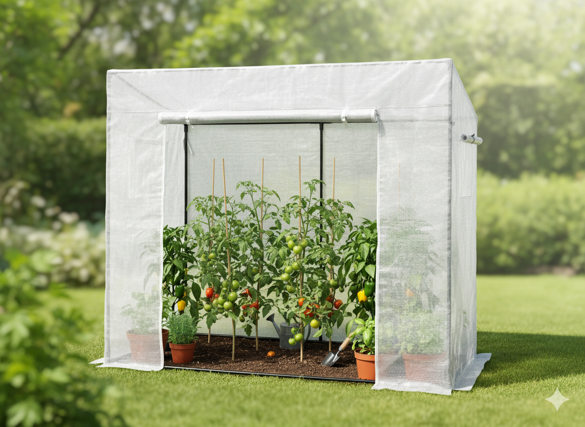 Vrtni staklenik, 200x77cm, bijeli | 1,6m2 - Image 9