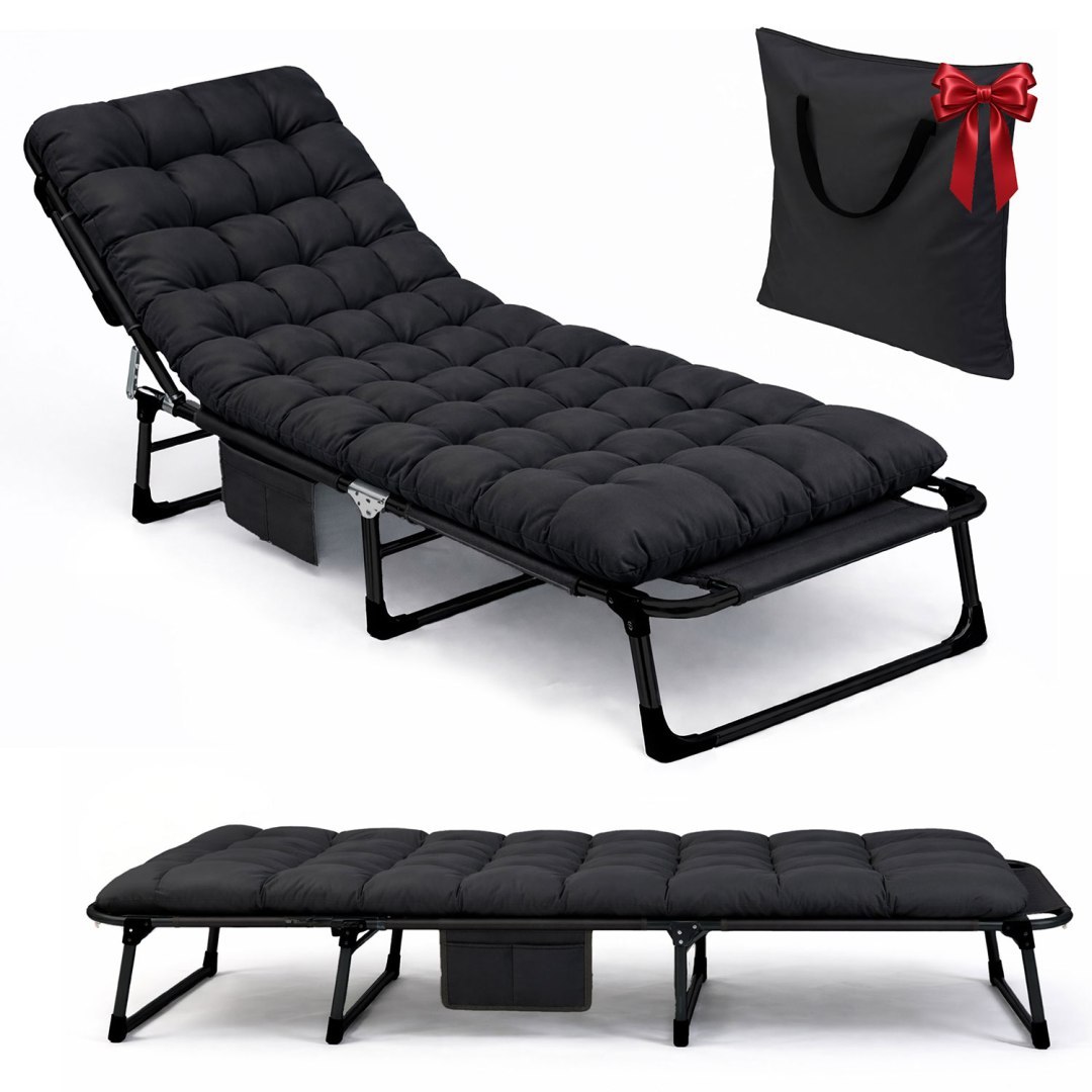 Vrtna ležaljka ChillWell Dream, crna | Sofotel