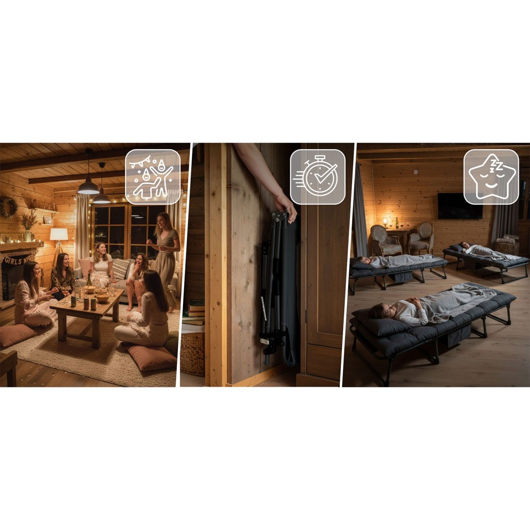 Vrtna ležaljka ChillWell Dream, crna | Sofotel - Image 7