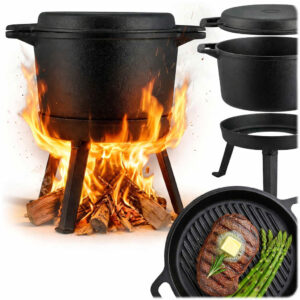 Kuhalo za vodu od lijevanog željeza s tavom 2u1 BD-480, 8L | Berdsen