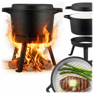 Kuhalo za vodu od lijevanog željeza s tavom 2u1 BD-480, 8L, emajlirano | Berdsen