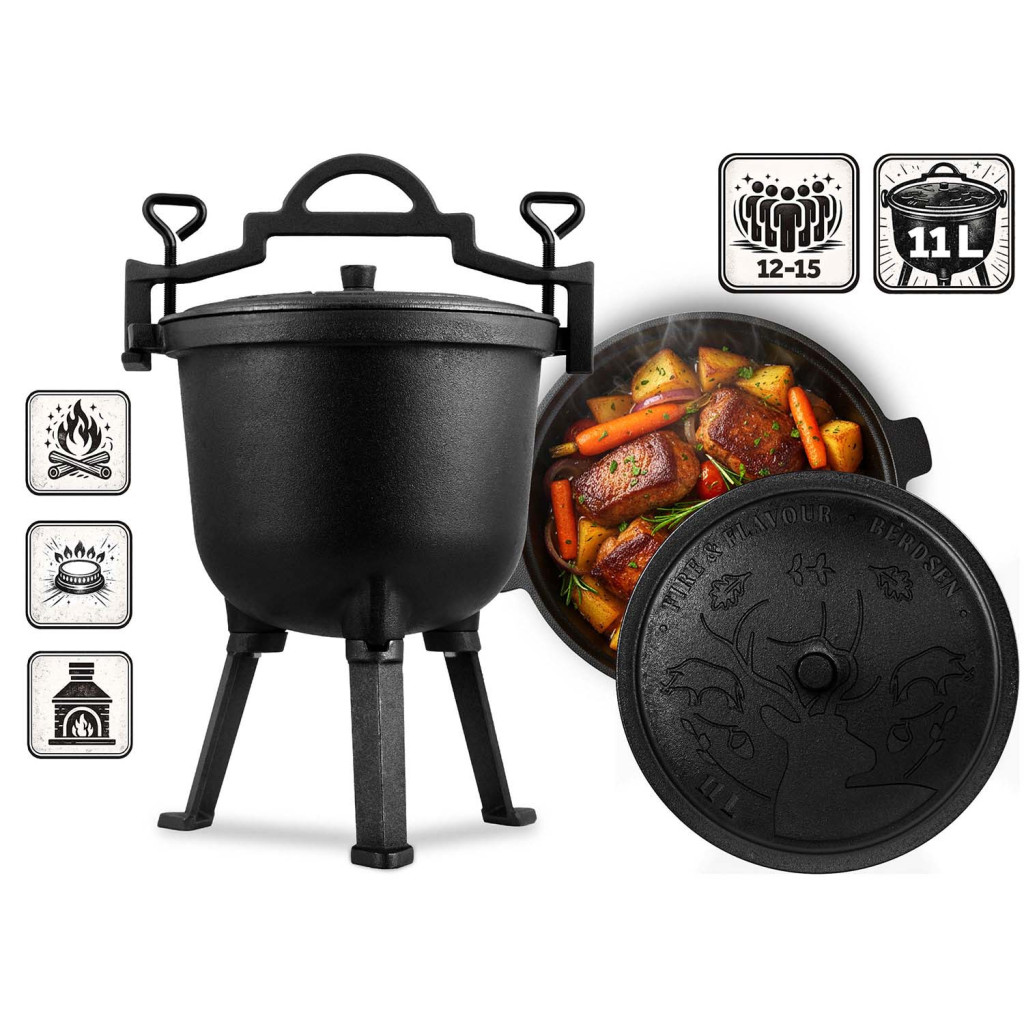 Lijevano željezni kotao, BD-482, 11L | Berdsen - Image 3