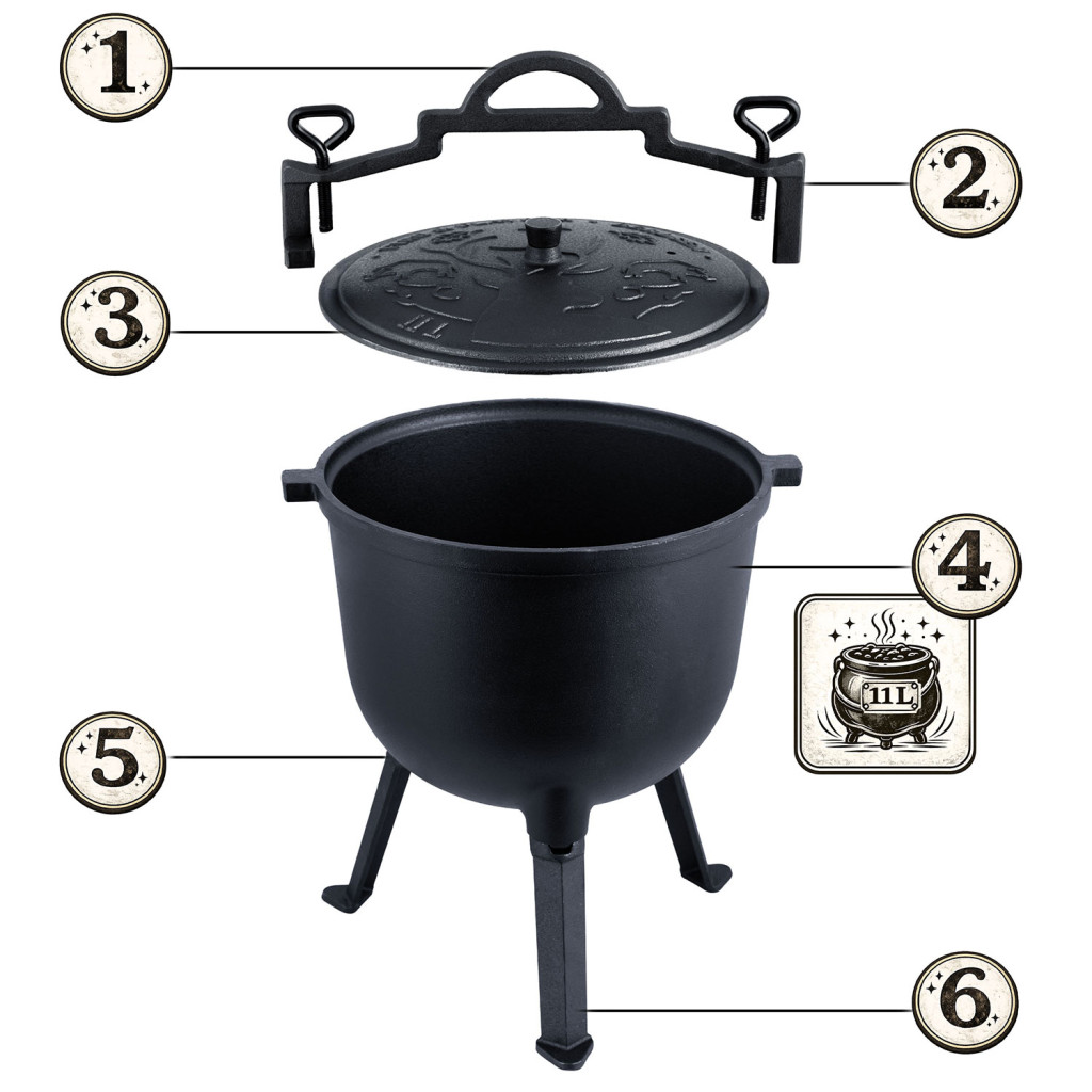 Lijevano željezni kotao, BD-482, 11L | Berdsen - Image 4