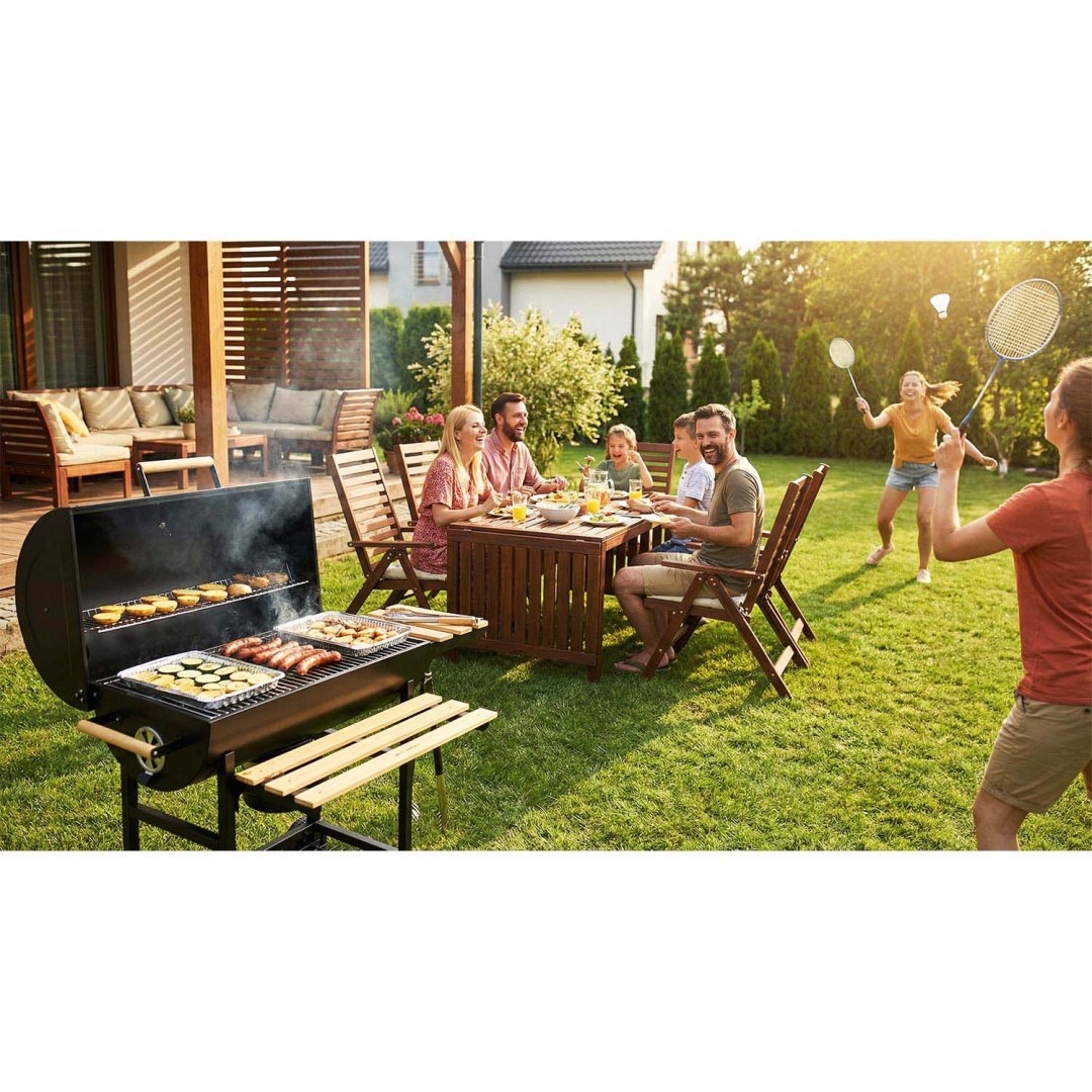 Vrtni roštilj na drveni ugljen BD-895, crni | Berdsen - Image 10