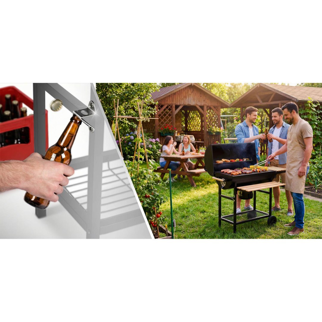 Vrtni roštilj na drveni ugljen BD-895, crni | Berdsen - Image 7