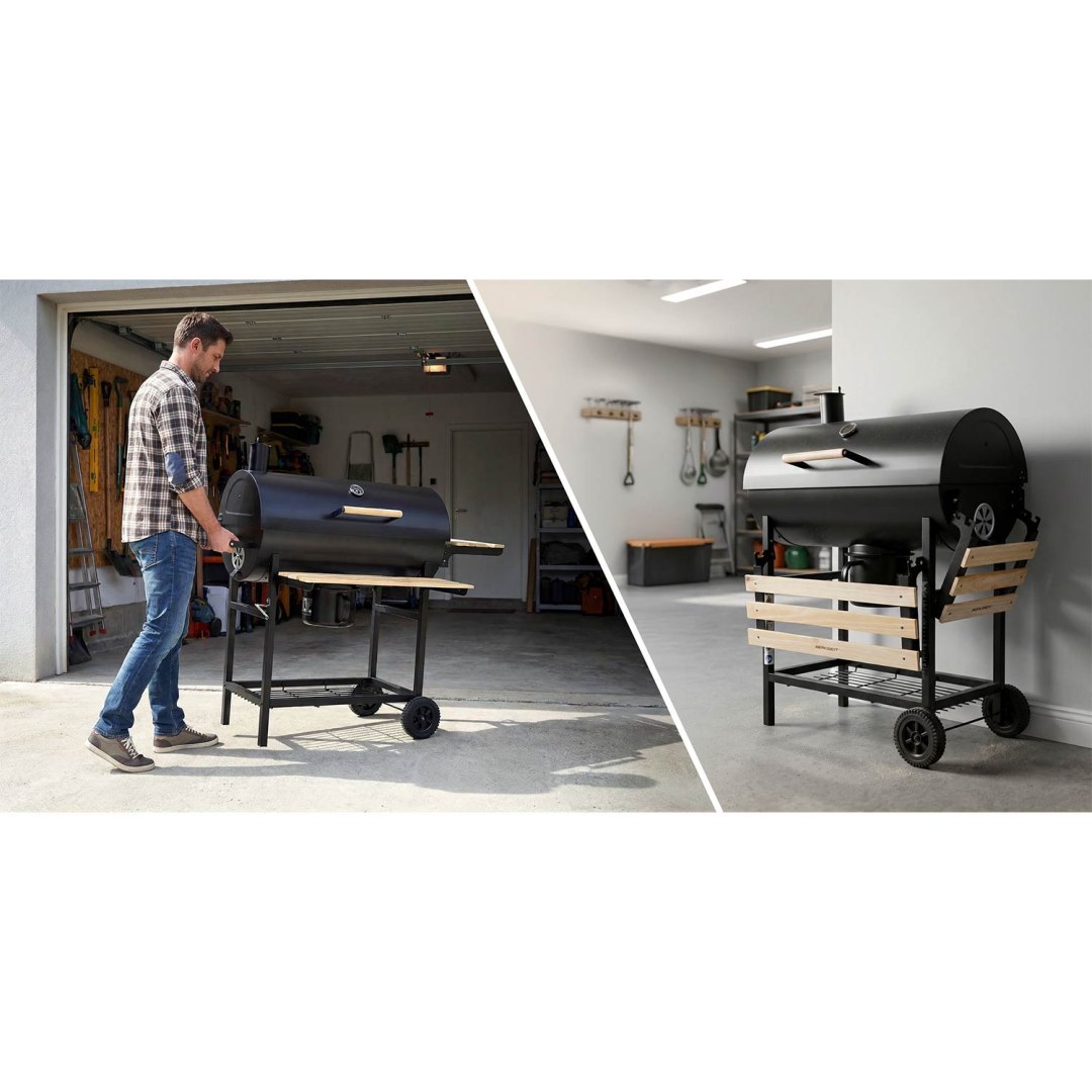 Vrtni roštilj na drveni ugljen BD-895, crni | Berdsen - Image 8