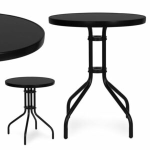 Okrugli vrtni stol, 60 cm, crni | MultiGarden
