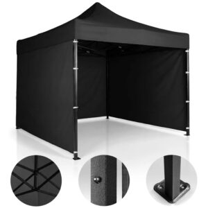 Prodajni šator, 3x3m, crni | Plonos