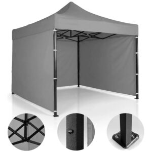 Prodajni šator, 3x3m, sivi | Plonos