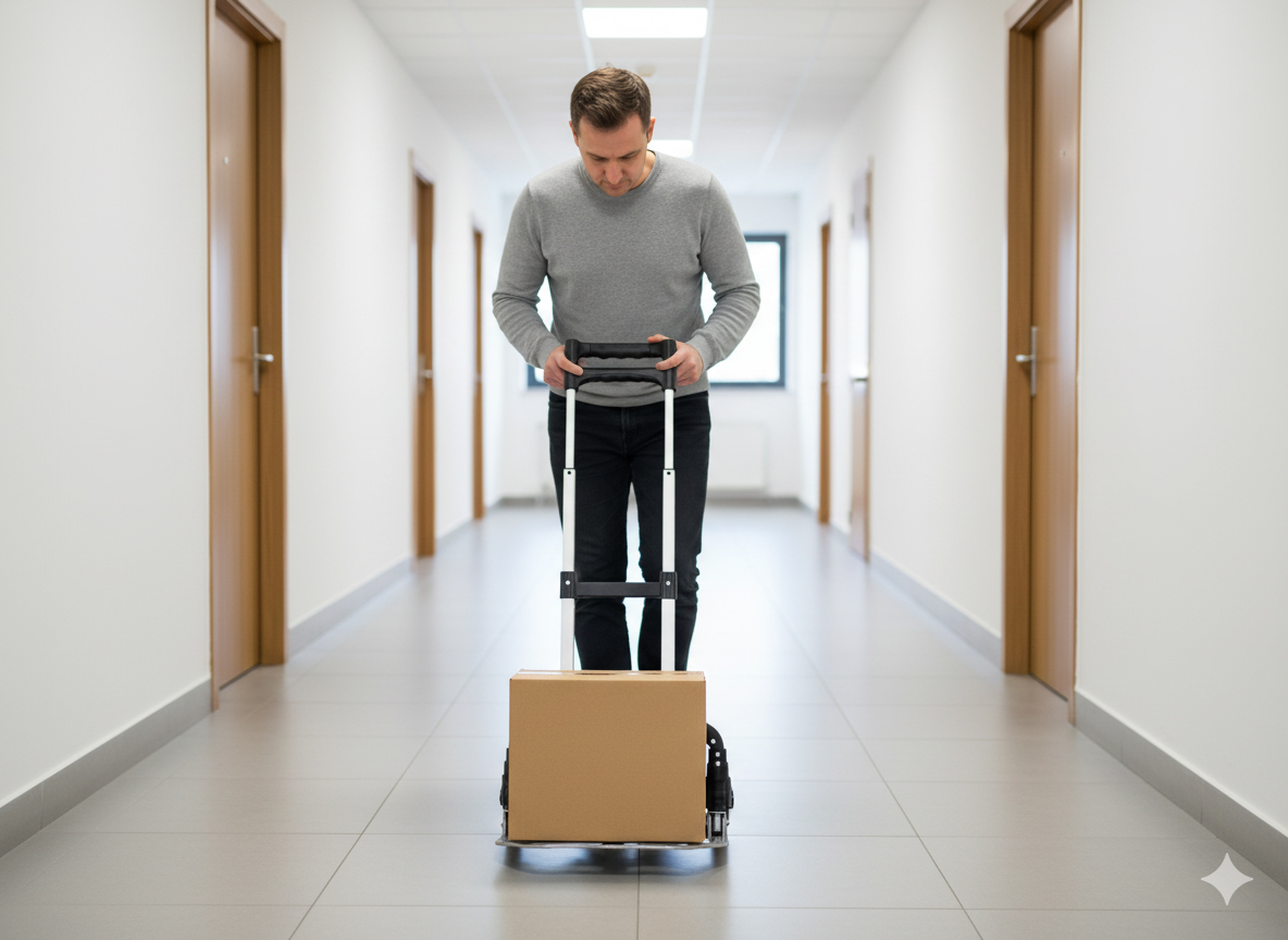 Transportna kolica, aluminijska, 70 kg | sklopiva - Image 5