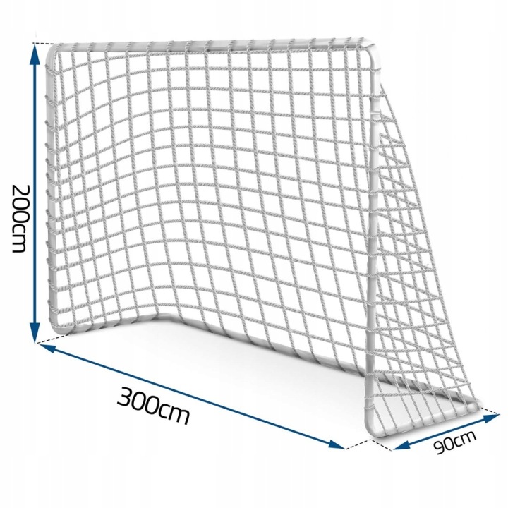 Mreža za nogometni gol, 300x200x90cm | Neo-Sport - Slika 2