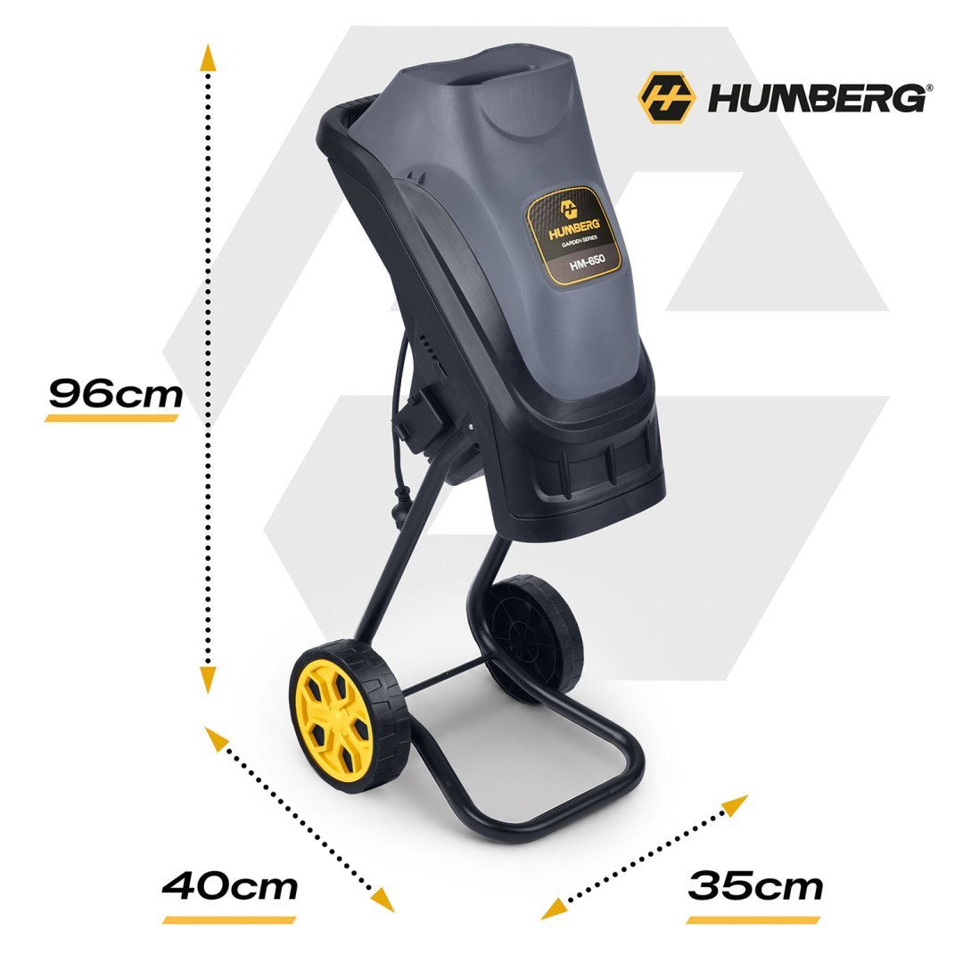 Električni usitnjivač grana HM-650, 2500W, 2x vreće od 45L | Humberg - Slika 2