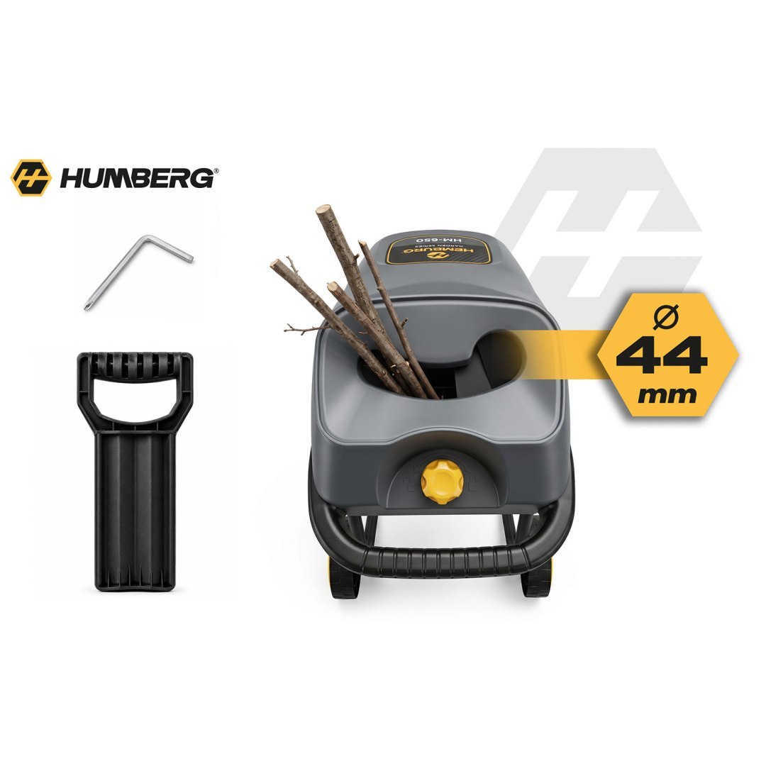 Električni usitnjivač grana HM-650, 2500W, 2x vreće od 45L | Humberg - Slika 7