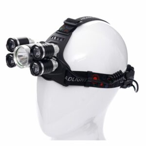 LED naglavna svjetiljka, 1xT6 LED + 4xQ5 LED | KD1247