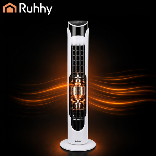 Stupni ventilator, 90 cm, daljinski upravljač, bijeli | Ruhhy - Slika 10